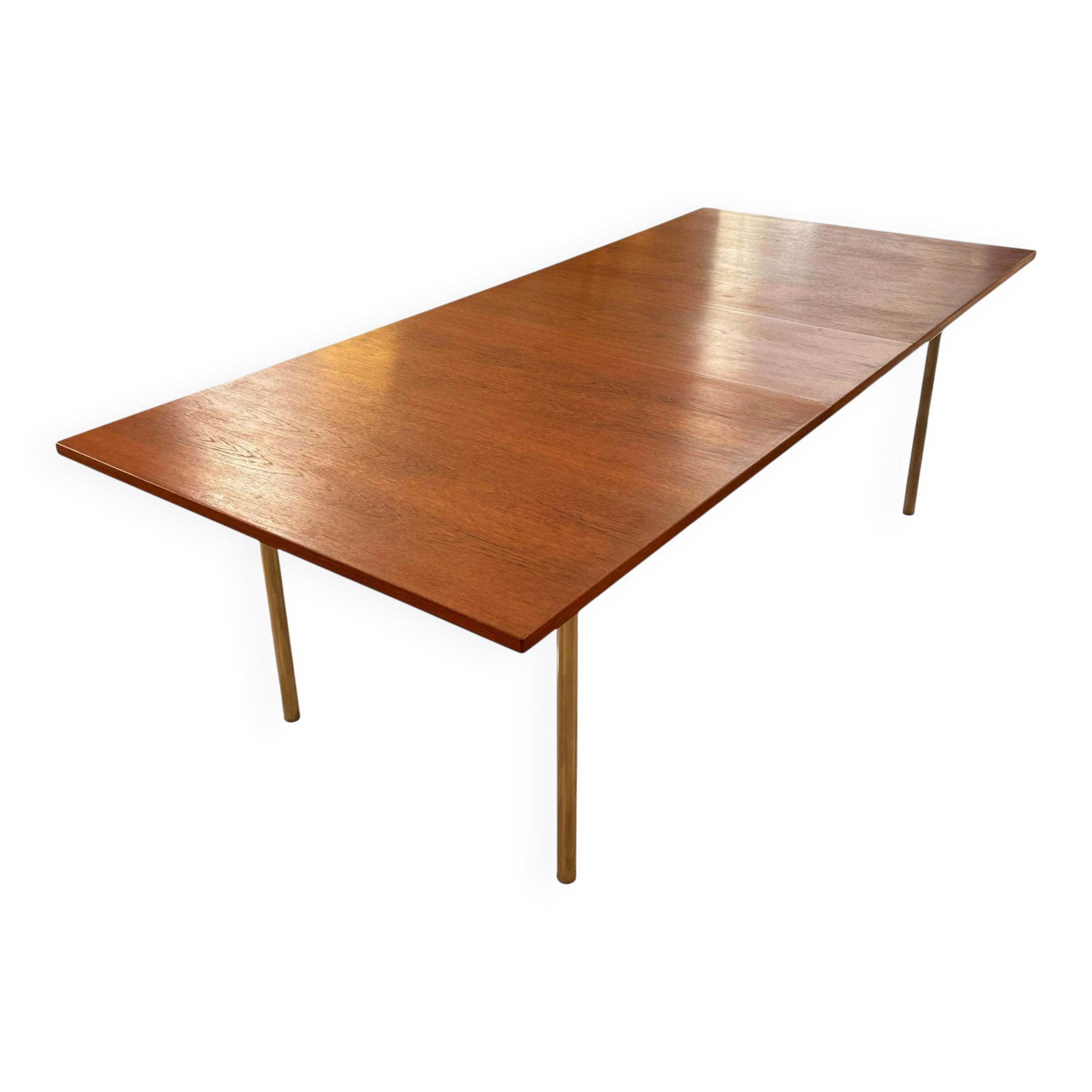 Table model AT-318 in teak and steel by Hans J. Wegner.