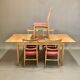 Ensemble de 5 chaises scandinaves 1950