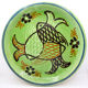 XL plate of Savoy with fish triskèle way
