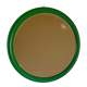 1960s vintage green wall mirror