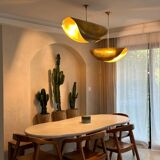 Brass chandelier