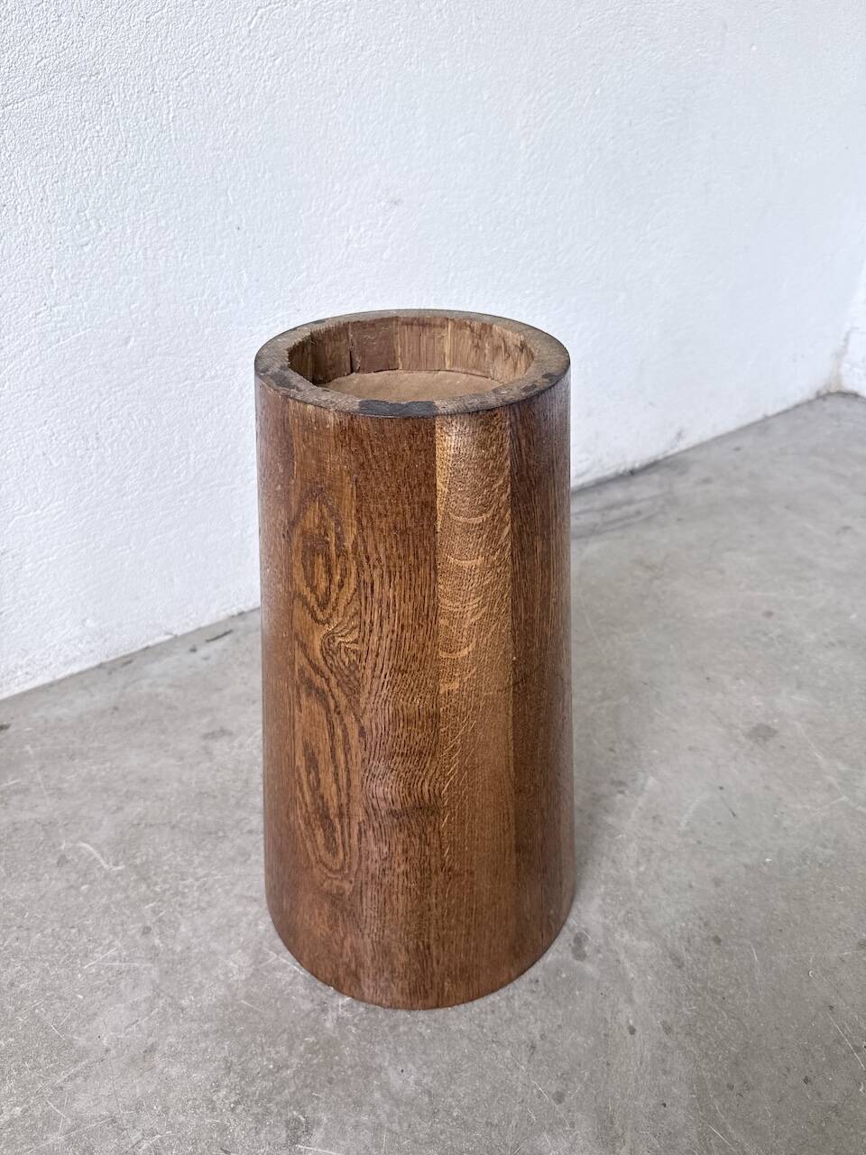 Sculpted wooden umbrella stand 1950