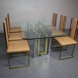 Italian dining room set by Renato Zevi from the 70's
