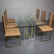 Italian dining room set by Renato Zevi from the 70's