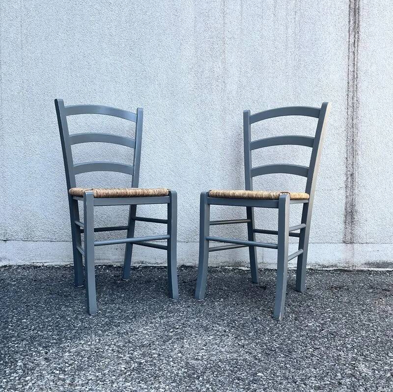 Chaises en bois style campagne