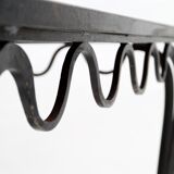 1930s wrought iron dining table