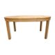 Vintage Round Oak Dining Table with Butterfly Extension 1960s Denmark