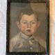 Painting XIXth, portrait of a young boy