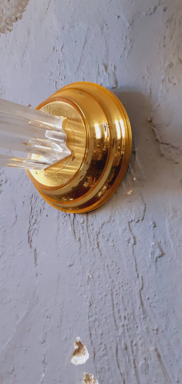 Vintage granite wall light from the 60s