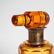 Art Deco Amber Glass Decanter, 1930s
