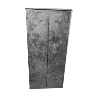 Armoire indus alu brossé