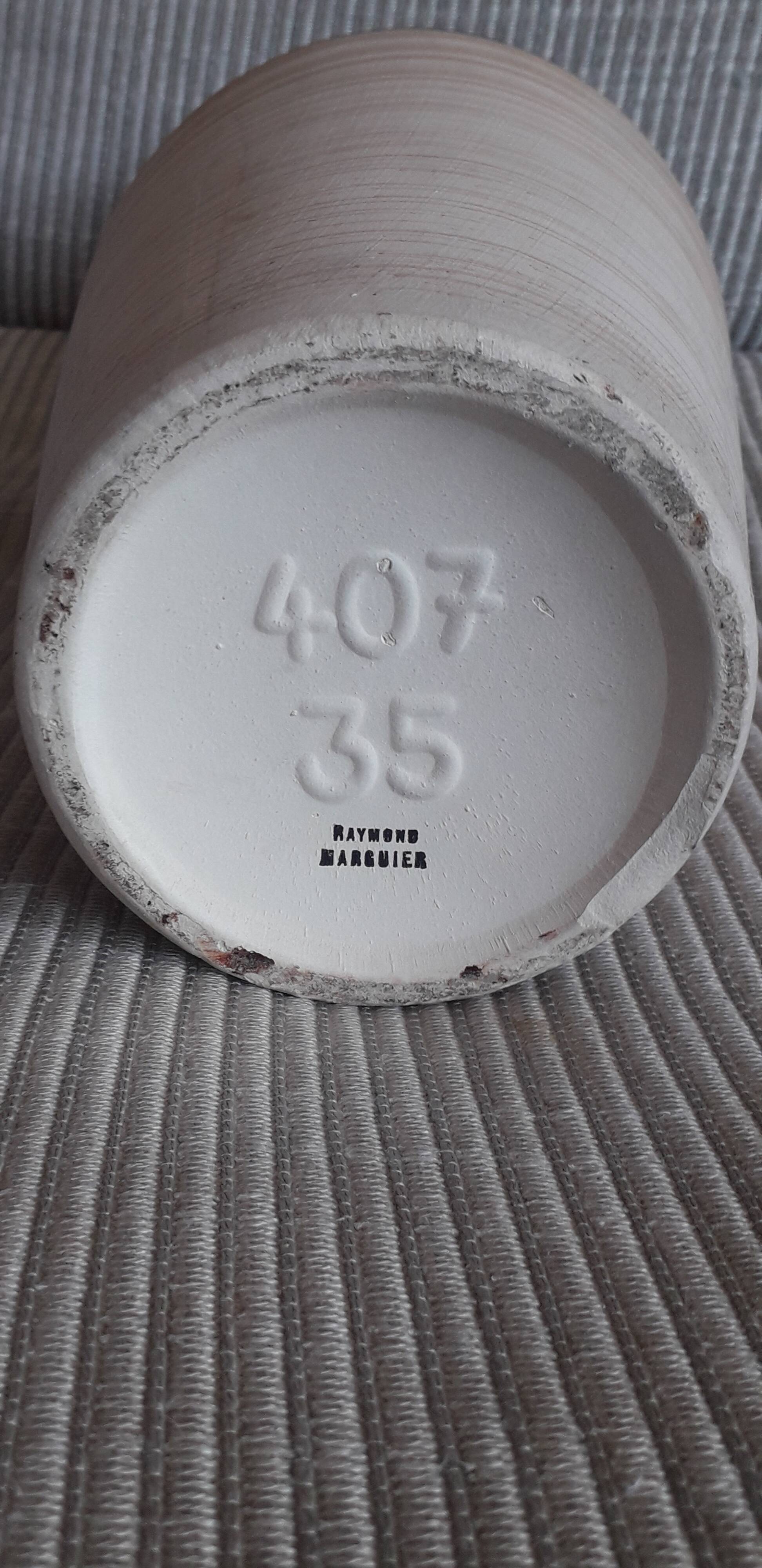 Vintage ceramic vase signed and numbered