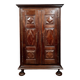 Burgundy valet cabinet from the Louis XIII period in solid oak circa 1700