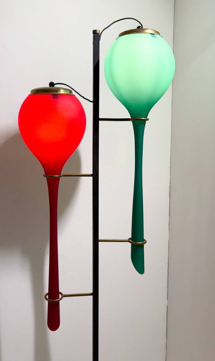 Lampadaire Stilnovo, Italie, années 1950