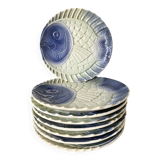 Vintage slip fish plates