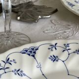 6 flat plates in English porcelain