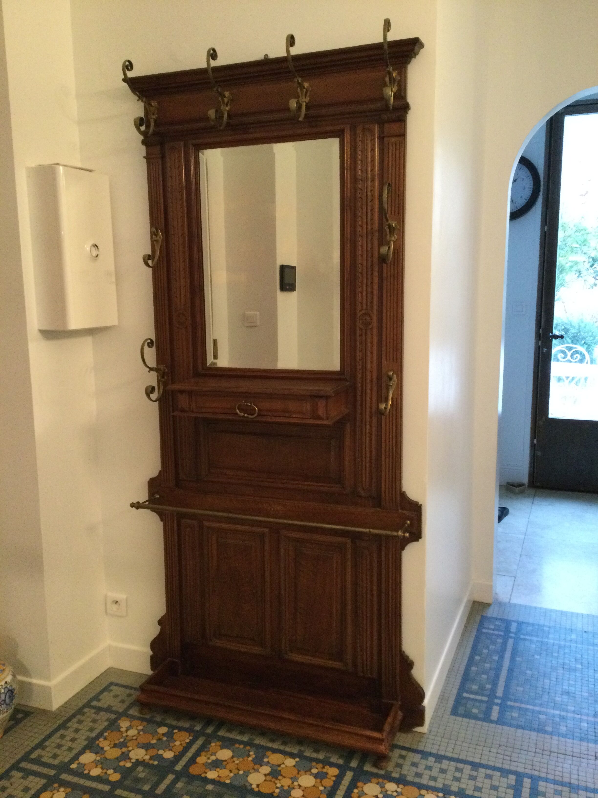 Old coat rack, cloakroom