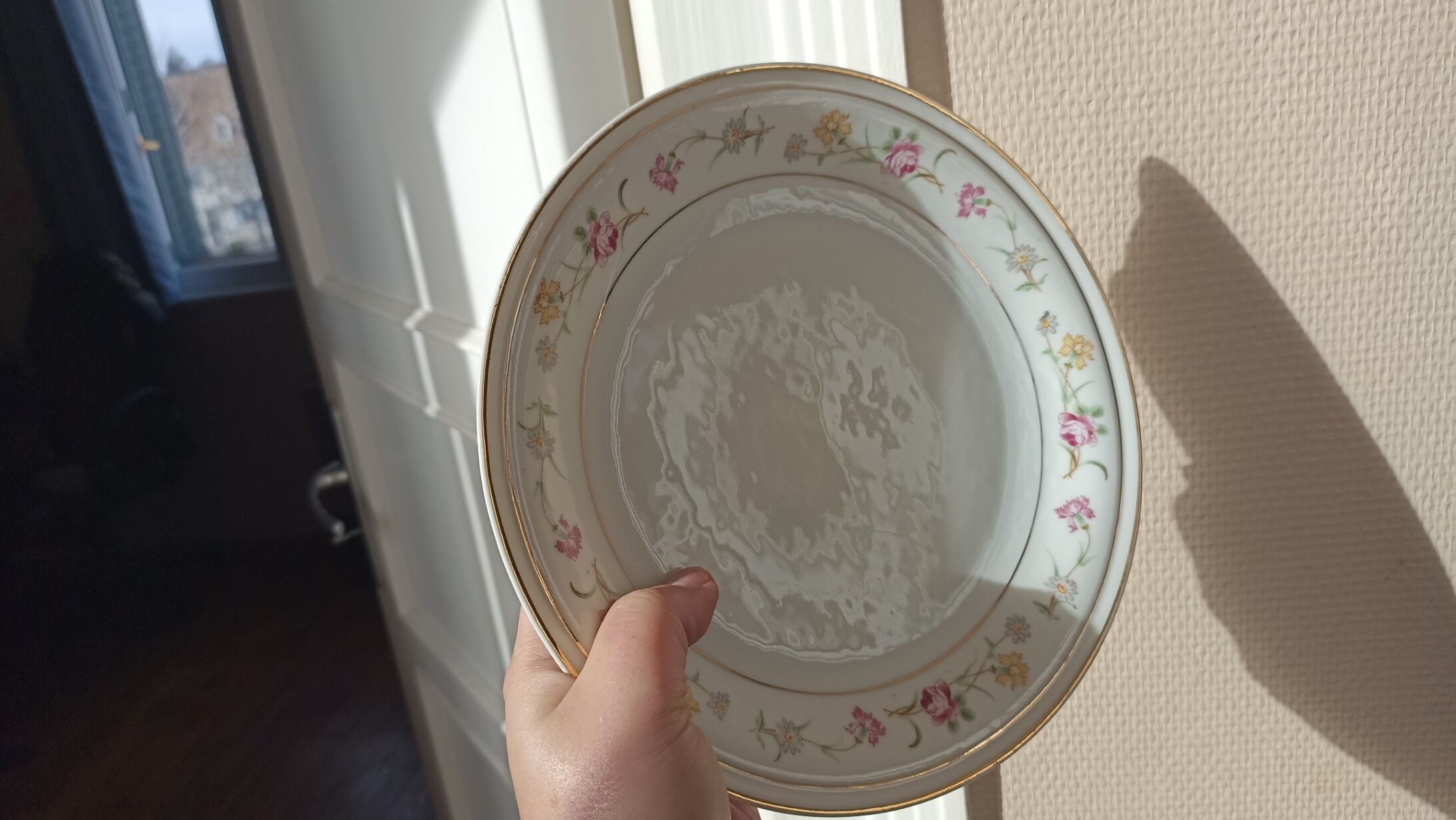 6 flat porcelain plates from Châtres-sur-Cher - Lot n°2