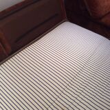 Vintage corner sofa modular velvet orange burned 70 years