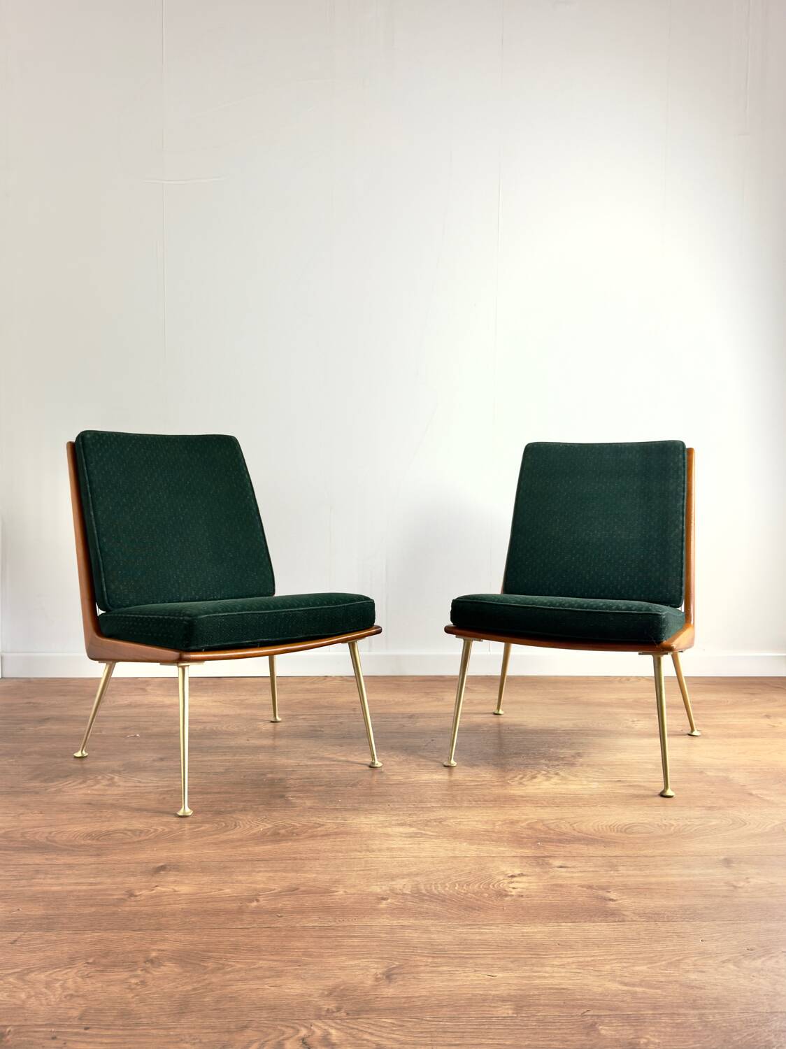 Pair of “Early Boomerang” armchairs attributed to Hans Mitzlaff & Eugen