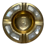 Ashtray brass and mother-of-pearl