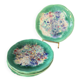 Flamed ceramic plates