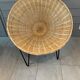 Pair of vintage rattan armchairs