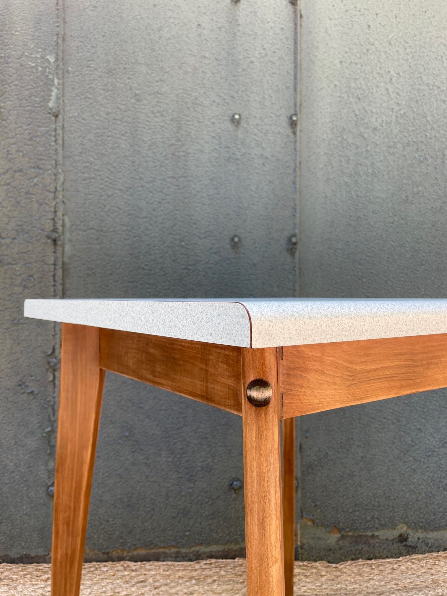 Formica dining table or desk and vintage wood