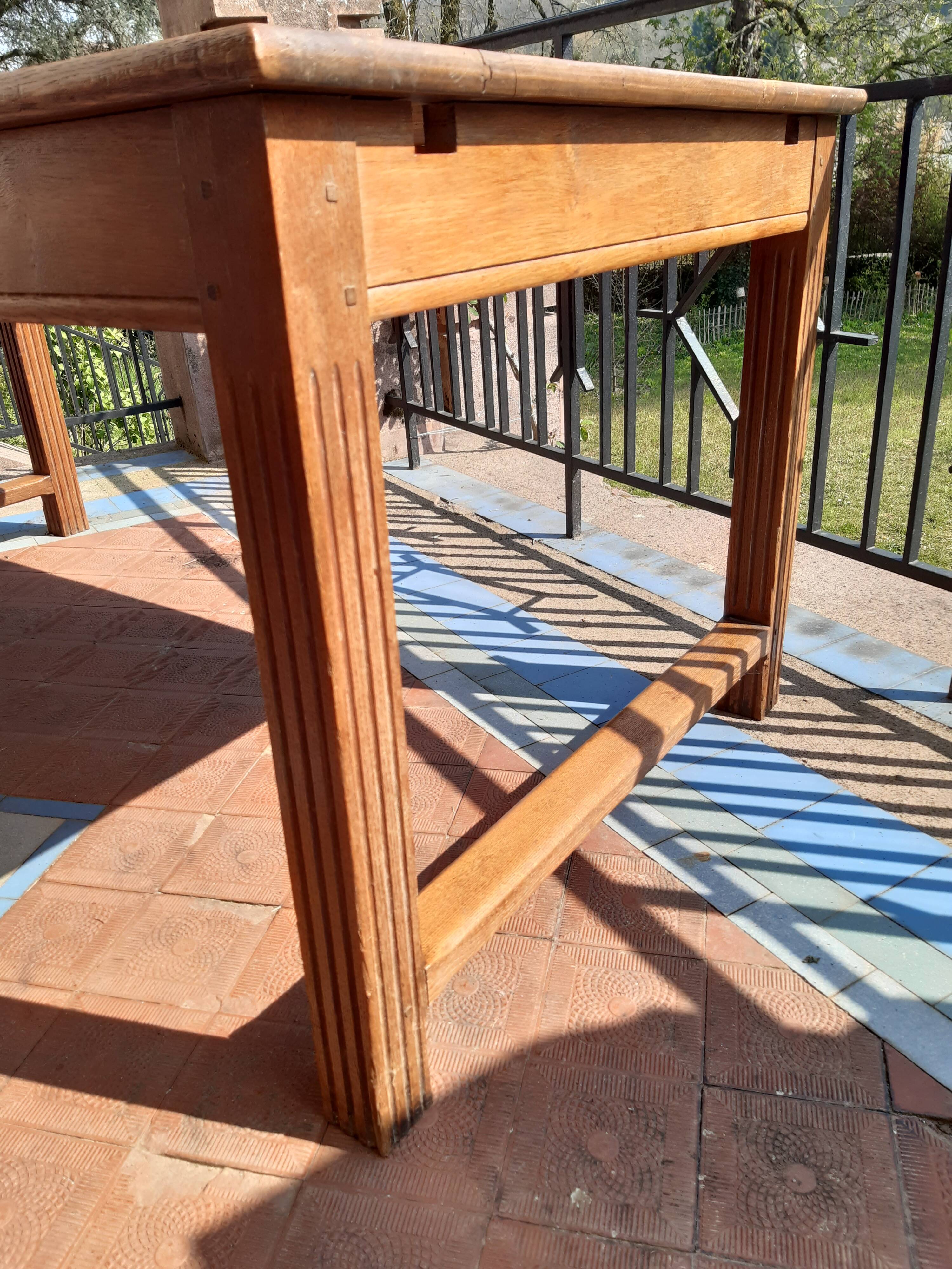 Large oak table circa 1940
