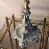 lamp, modernism, bronze, brass, metal, art nouveau 47x15 elec ok
