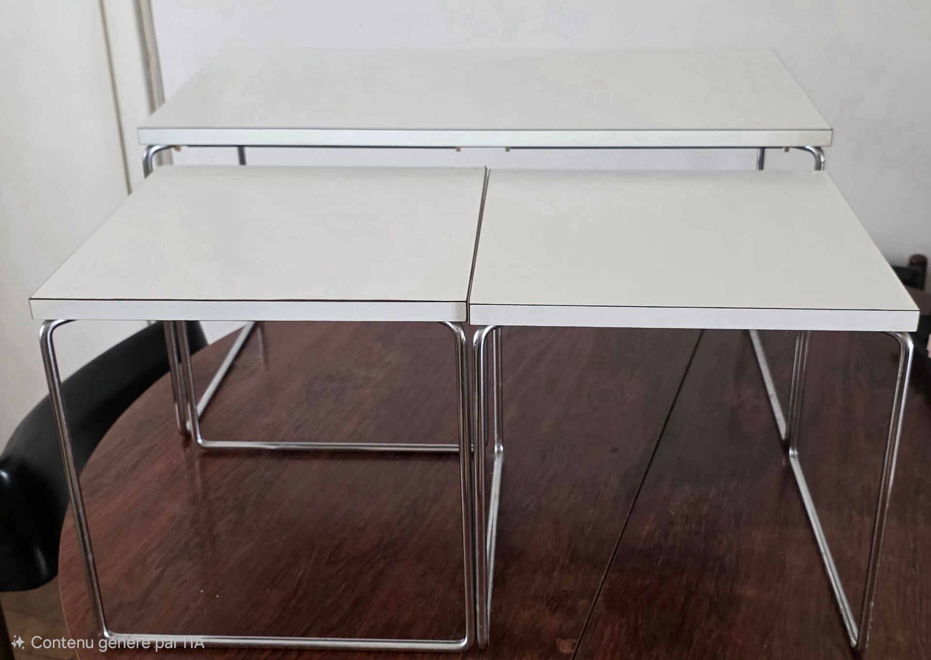 Vintage brabantia nesting tables trio – 1960s