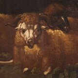 Refined bucolic landscape painting from the 17th century