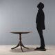 Table ancienne en acajou de forme ovale, Angleterre, XIXe siècle