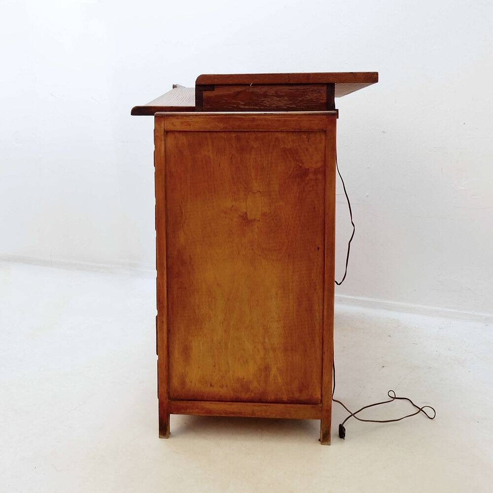 Auxilia watchmaker's workbench with illuminated glass top - early 20th century