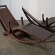 Modernist garden loungers