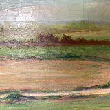 Ancient landscape of Brittany signed