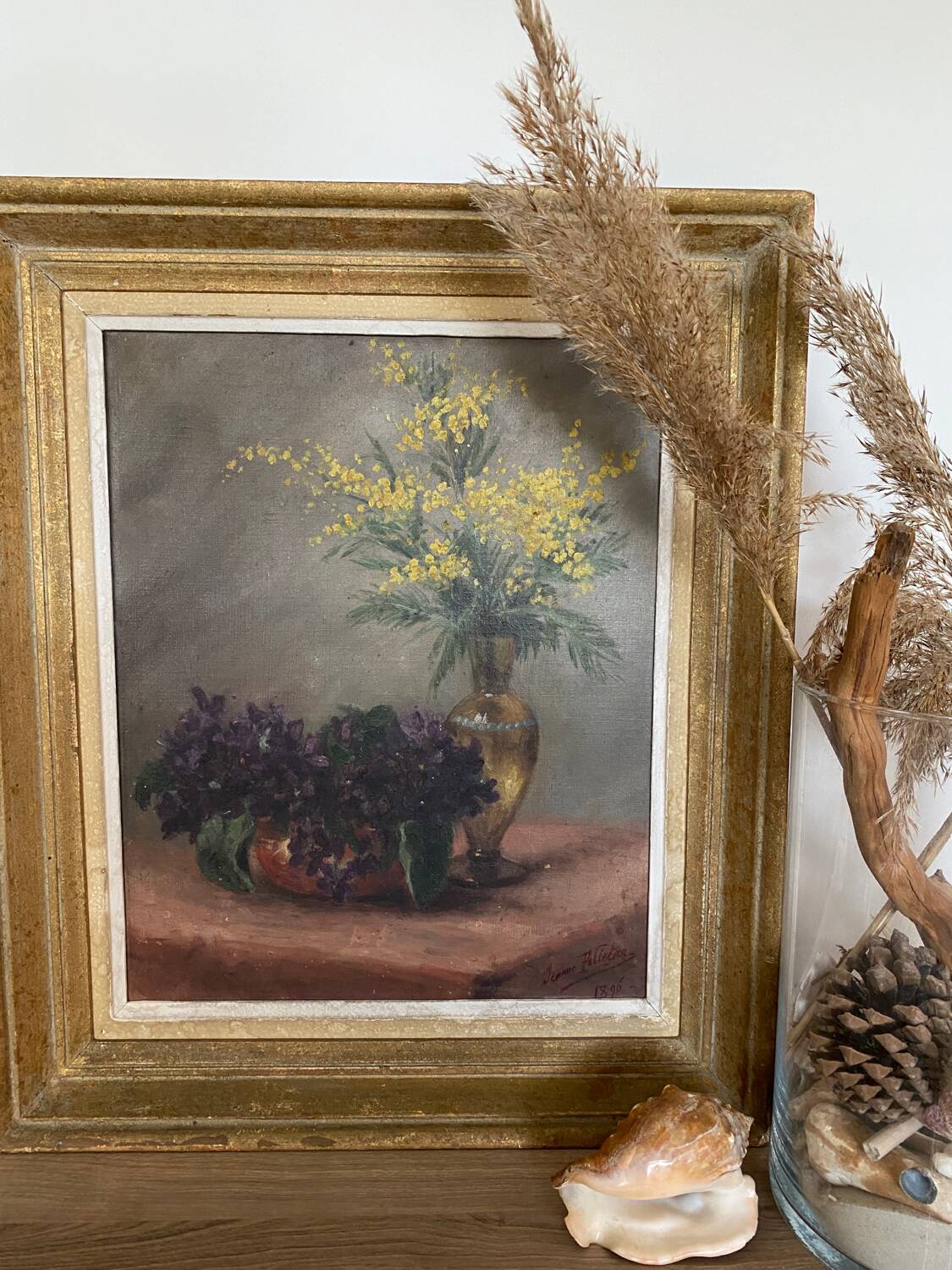 Still life with mimosa