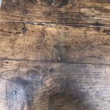 Rustic antique farmhouse table in solid oak with 1 drawer.