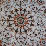 Marble table with stone encrustation from India