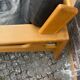 3-seater sofa in oak and leather design Eesko Pajamies for Asko model Bonanza 1970