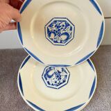 6 K&G Luneville Art Deco Dessert Plates Fructidor Model