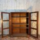 Bookcase - English display cabinet in mahogany and brass