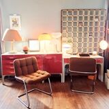 Suite de 6 fauteuils storm d'Yves Christin, airborne 1970