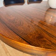 Round dining table Randers Møbelfabrik in rosewood, 1960s