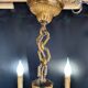 Louis XIV chandelier in gilded bronze – 6 light arms