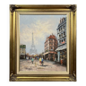 Bernard: oil on canvas seen from the Eiffel Tower in Paris circa 1970
