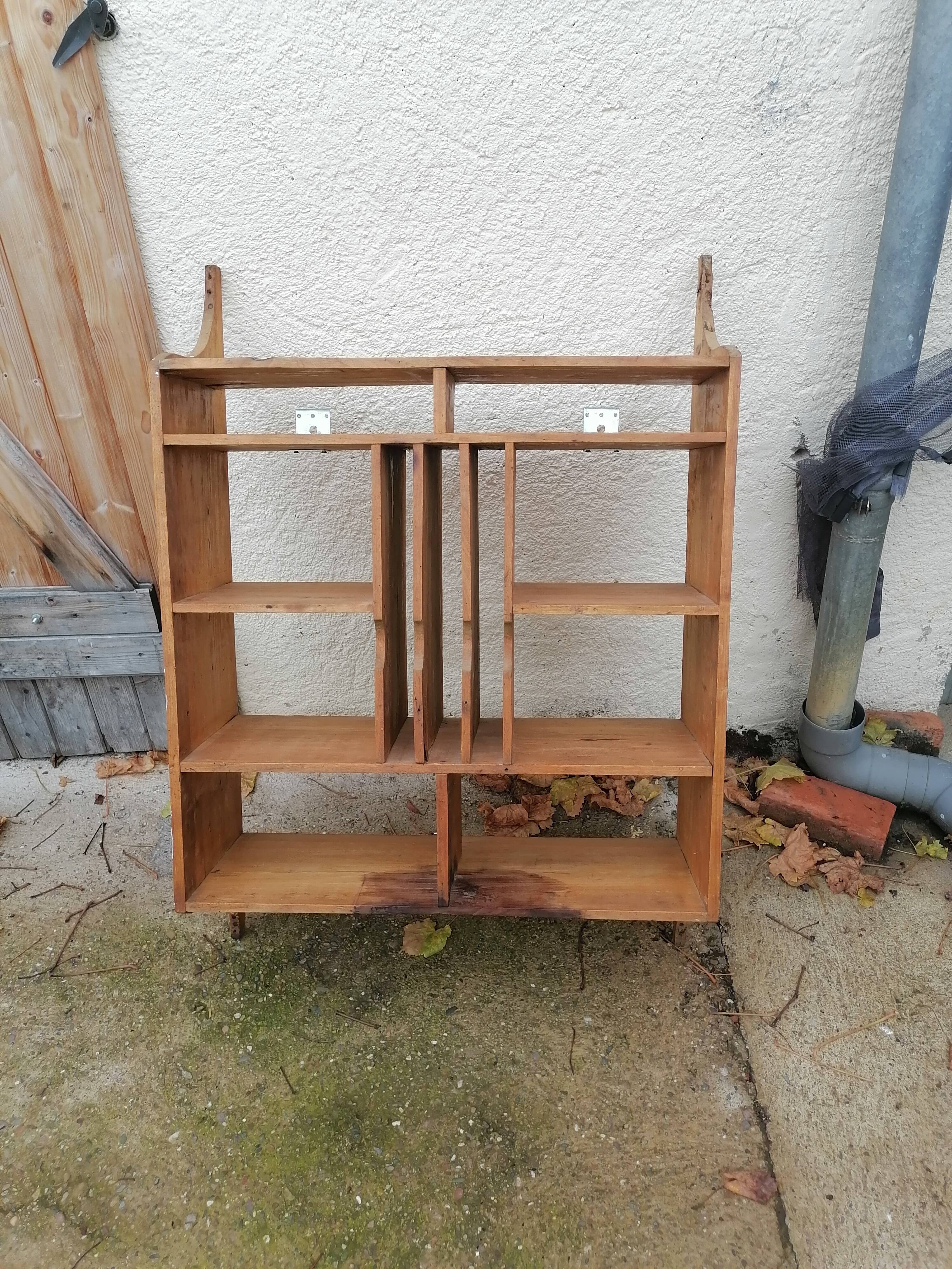 Shelf wood binder sorter hotel 1950 60