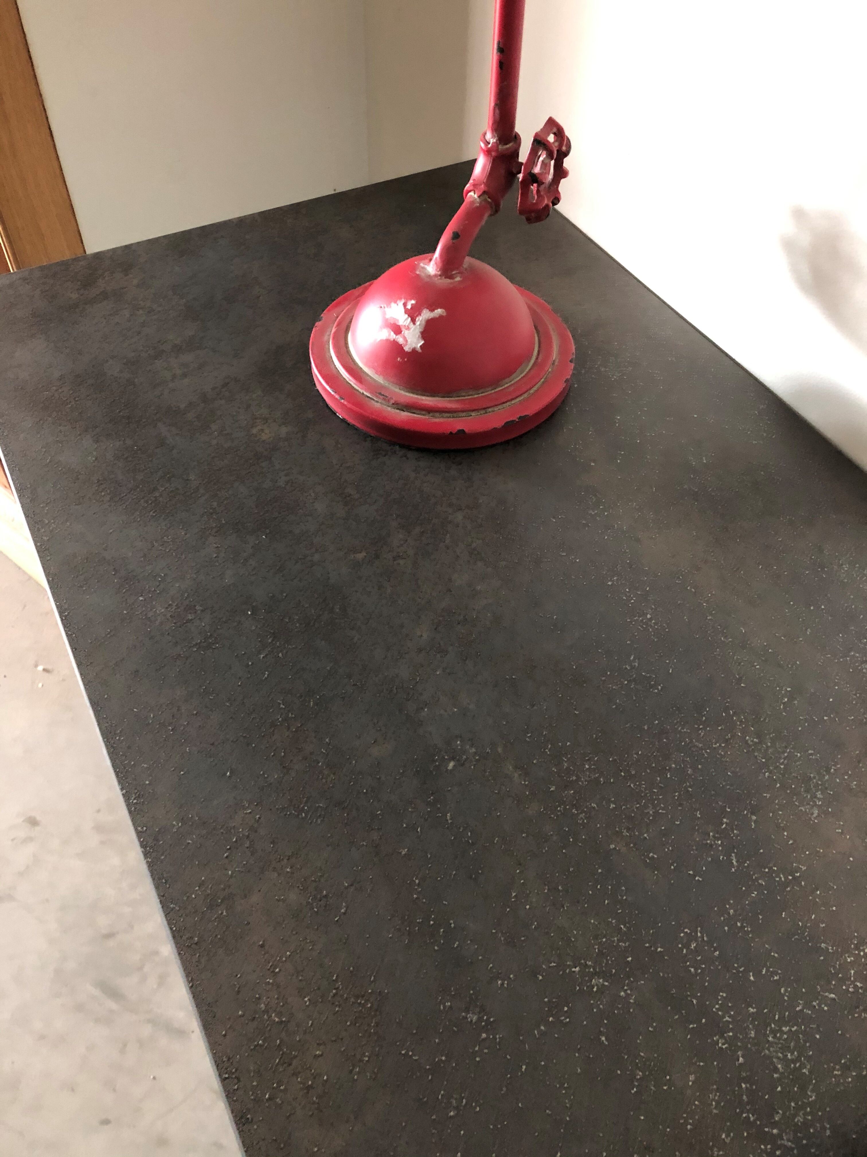 Industrial metal and ceramic console