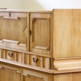 Vintage 1960s oak cabinet - cupboard style of Danish design Henning Kjærnulf