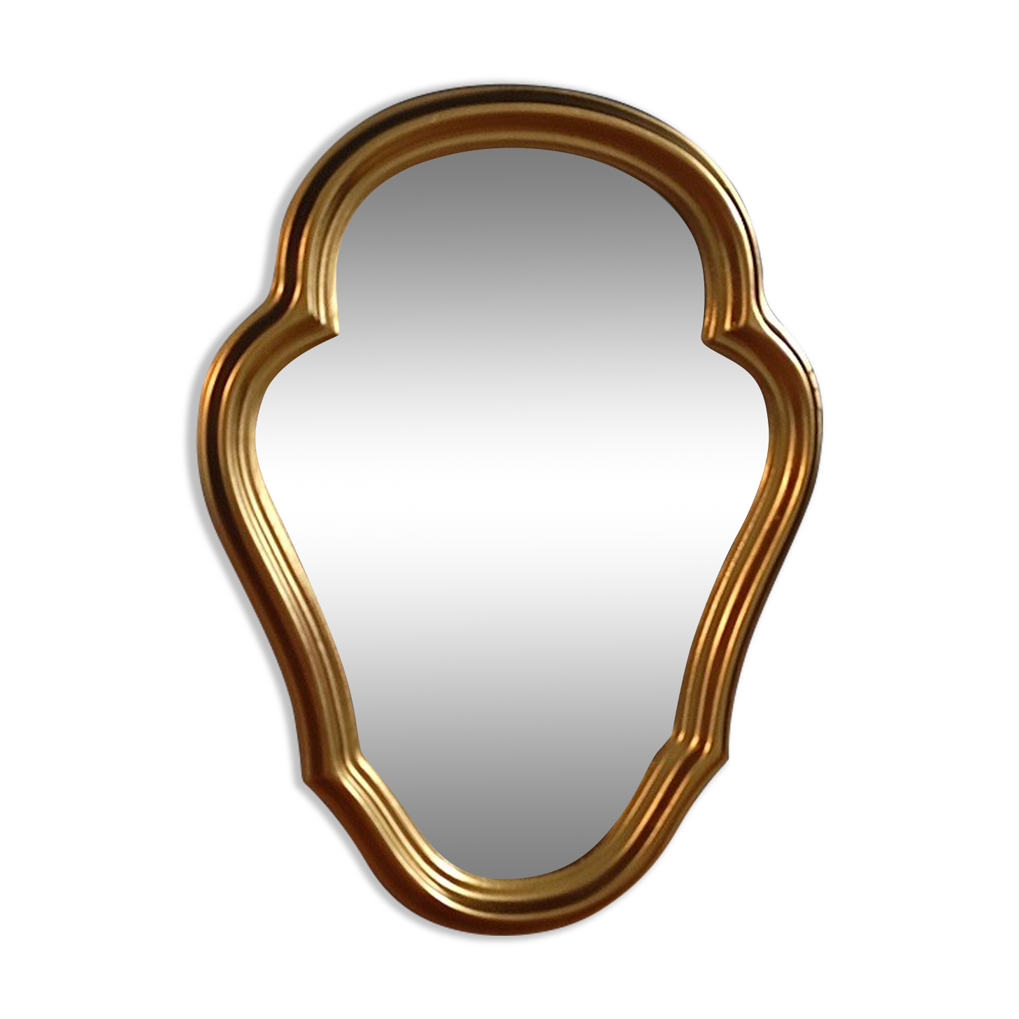 Mirror frame gilded plaster wood